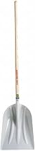 True Temper 1680100 Poly Scoop Shovel with Wood 48 in. Hardwood Handle, grey/silver, 64″h × 14.75″w × 8.75″d