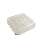 Nordic Ware White / 9.3" x 9.3" x 1.2" / Slanted Bacon Tray Lids