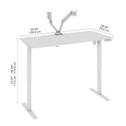 Bestar Bark Grey / 60W x 30D / Modern Monitor Stands