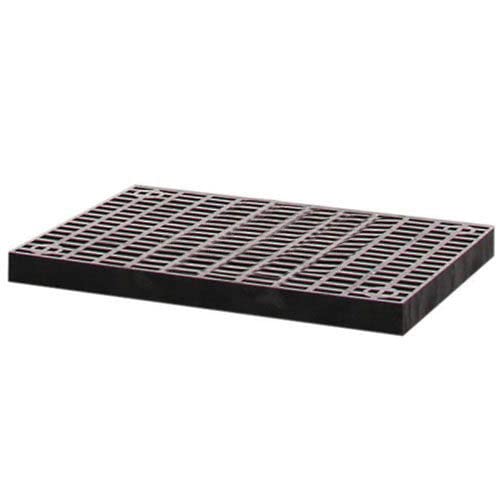 Stackable Platform Add-On by Structural Plastics Corp. – 2' x 4' (Rectangular), Plastic, Black, Model A4824A442842