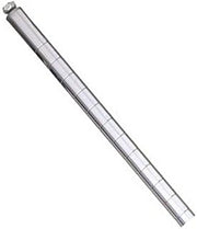 METRO Stationary Chrome Post with Cap and Leveling Bolt, 33"