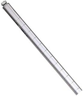 METRO Stationary Chrome Post with Cap and Leveling Bolt, 33"