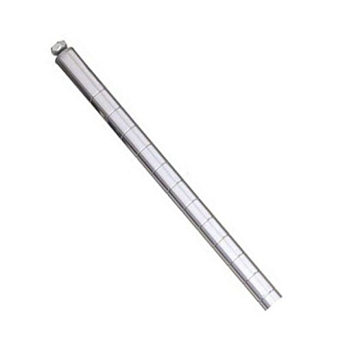 Stationary Chrome Post with Cap and Leveling Bolt by METRO – Model 33P-37280