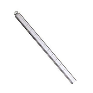 Stationary Chrome Post with Cap and Leveling Bolt by METRO – Model 33P-37280
