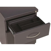 Hirsh Industries Charcoal / Modern / 21.75" H X 15.00" W X 19.88" D Mobile File Cabinets