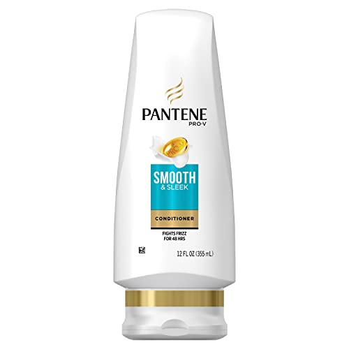 Pantene 12 Fl Oz (Pack of 1) / Smooth and Sleek, Conditioner 12 Ounces / white Conditioners