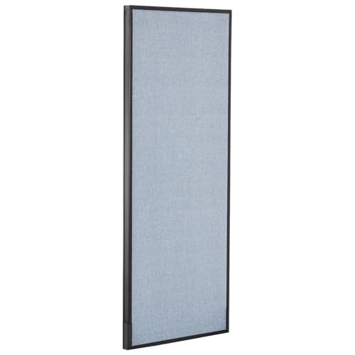 24-1/4"W x 60" H Office Partition Panel by Global Industrial – Alloy Steel, Blue, Model 277661BL