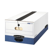 Bankers Box Legal / 12 x 10 x 24 inches / White/Blue Storage File Boxes