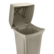 Rubbermaid Commercial Products Black / 35 Gallon / With Doors Trash, Recycling & Compost