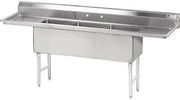 Fabricated Bowl 3 Compartment Scullery Sink Size: 43" H x 90" W x 29" D