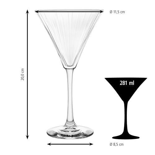 Libbey 9.5 Ounces / Transparent / Modern Martini Glasses