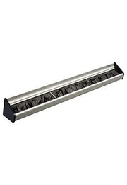 24" Commercial Mopand Broom Rack by Winco – 24", Rubber, Black, Model MHH-24