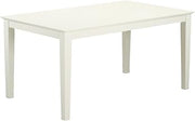 Furnifact Wood Dining Table with Coastal Farmhouse Style, Small Kitchen Table for Dining Room, Rectangular Dinner Table