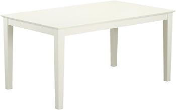 Furnifact Wood Dining Table with Coastal Farmhouse Style, Small Kitchen Table for Dining Room, Rectangular Dinner Table