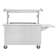 HUBERT Double Sided / Silver Utility Carts