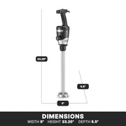 Waring 18" Shaft / Stainless Steel / Immersion Blenders Countertop Blenders