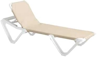 Grosfillex Nautical Sling Chaise Lounge - 99101003 (12 pack)