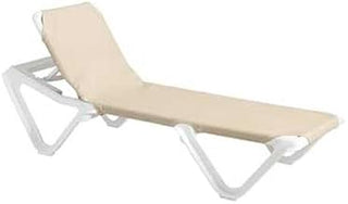 Grosfillex Nautical Sling Chaise Lounge - 99101003 (12 pack)