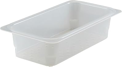 Cambro 33CLRPP190 Food Pan Colander 1/3 X 3" PP Transparent Case of 6