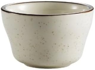 CAC China Emerald 7.25 oz Green Speckled White Round Bouillon Bowls 36 Ct