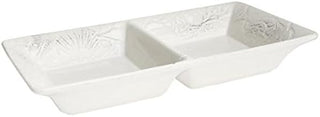 American Atelier "By The Sea" 2 Section Server, White