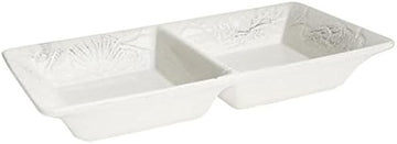 American Atelier "By The Sea" 2 Section Server, White