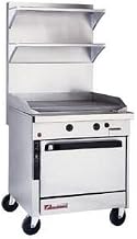 Southbend P32D-TT Platinum Heavy Duty 32" Gas Range w/ Griddle with Thermostatic Controls & Standard Oven Base