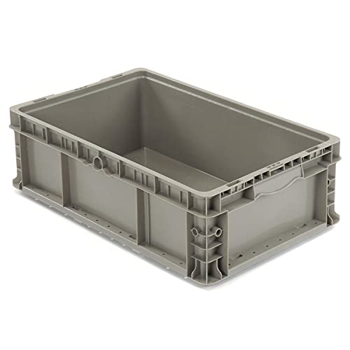 Straight Wall Container Solid by Monoflo – Polyethylene (PE), Gray, Model NRSO2415-07