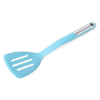 Silicone Slotted Turner by KitchenAid – 13.5 inches, Silicone, Aqua, Model KL002OHAQA