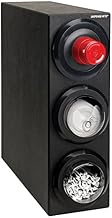 LID2-S2-3BT Countertop Lid Dispensing Cabinet, (1) SLR-2F, (1) SLR-LID-2 & (1) SLR-Straw-2, Black Polystyrene, 24-1/4" H x 8" W x 23" D