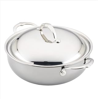 Hestan ProBond Luxe 5-Quart Polished Professional Clad Stainless Steel Dutch Oven with Lid
