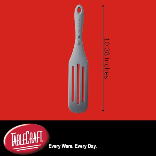 Tablecraft Slotted Spurtle Spatula / 10.3" / Gray Spatulas