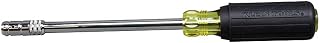 KLEIN TOOLS 65129 2-in-1 Nut Driver, Hex Head Slide Drive, 6-Inch