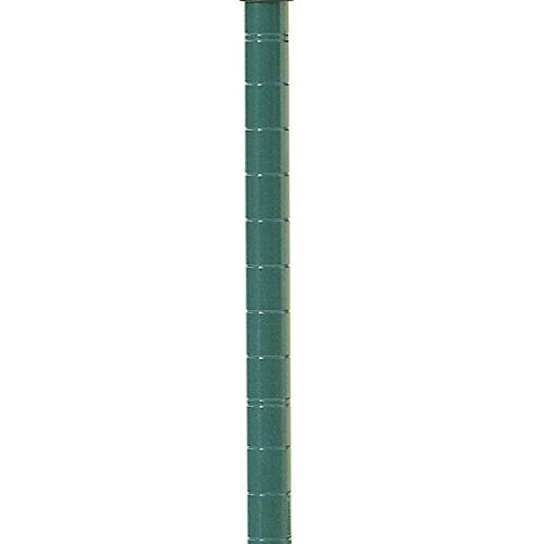 Commercial Epoxy Green Coated Wire Shelf Shelving Posts 74" - 4 Posts by KPS – 4, Metal, Green