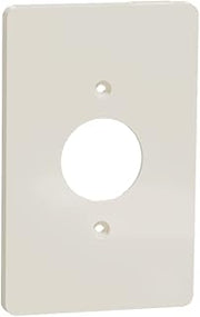 Square D by Schneider Electric Square D X Series Single Outlet Wall Plate, 1 Gang Mid Size Plus, Matte Light Almond