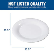 Carlisle FoodService Products 10.5" / White / Modern Dinner Plates