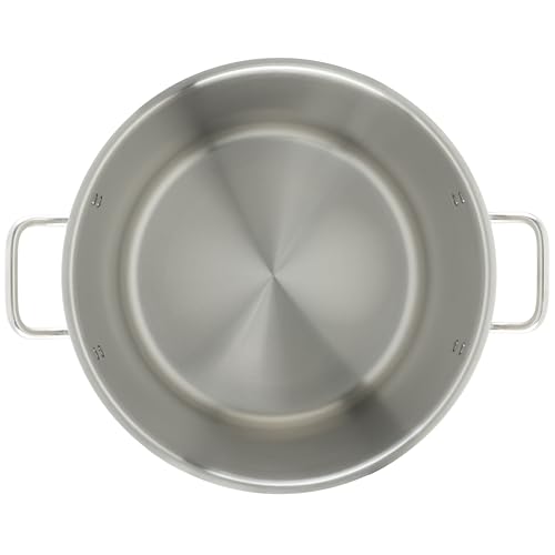 Winco 33.8 Quarts / Pot With Cover / Silver Stockpots