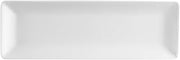 CAC China LON-13 Long Island 12-Inch by 3 5/8-Inch Bone White Porcelain Rectangular Platter, Box of 24