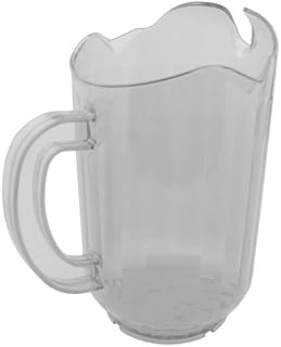 Royal Industries 6 Water Pitcher Set, 3 Spout, Polcarbonate, 60 oz, Clear