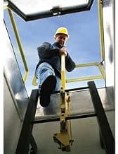 Bilco Aluminum Ladder Safety Post