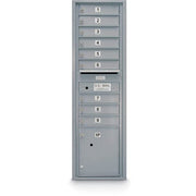 4C Horizontal Mailbox by United Visual Products – Aluminum, Silver