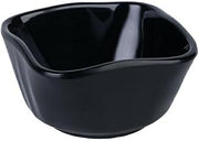 Thunder Group 1035JBK Small Square Bowl, Width 3.4 inches (8.7 cm), Height 1.9 inches (4.9 cm), Melamine Tableware, Japanese Tableware, Dishwasher Safe, Crack-Resistant, Commercial Use, Small, Black