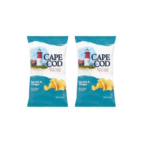 Cape Cod Sea Salt & Vinegar / 7.5 Ounce (Pack of 2) / 1 Potato
