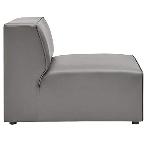 Modway Grey / Armless Chair / Contemporary Sofas & Couches