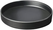 CAL-MIL 22017-12-13 Hudson Black Melamine Plate 12"
