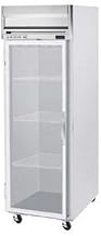Beverage-Air HRPS1HC-1G Horizon Series - Top Mount Reach in Refrigerator - Single Section - Glass Door - SS EXT/INT