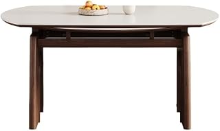 Mesa De Jantar Retro Folding Round Table Home Desktop Retractable Rock Plate Dining Diner Table
