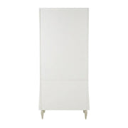 Display Cabinet Creamy Pearl with Glass Doors by Bison office – Solid; Manufactured Wood, Beige