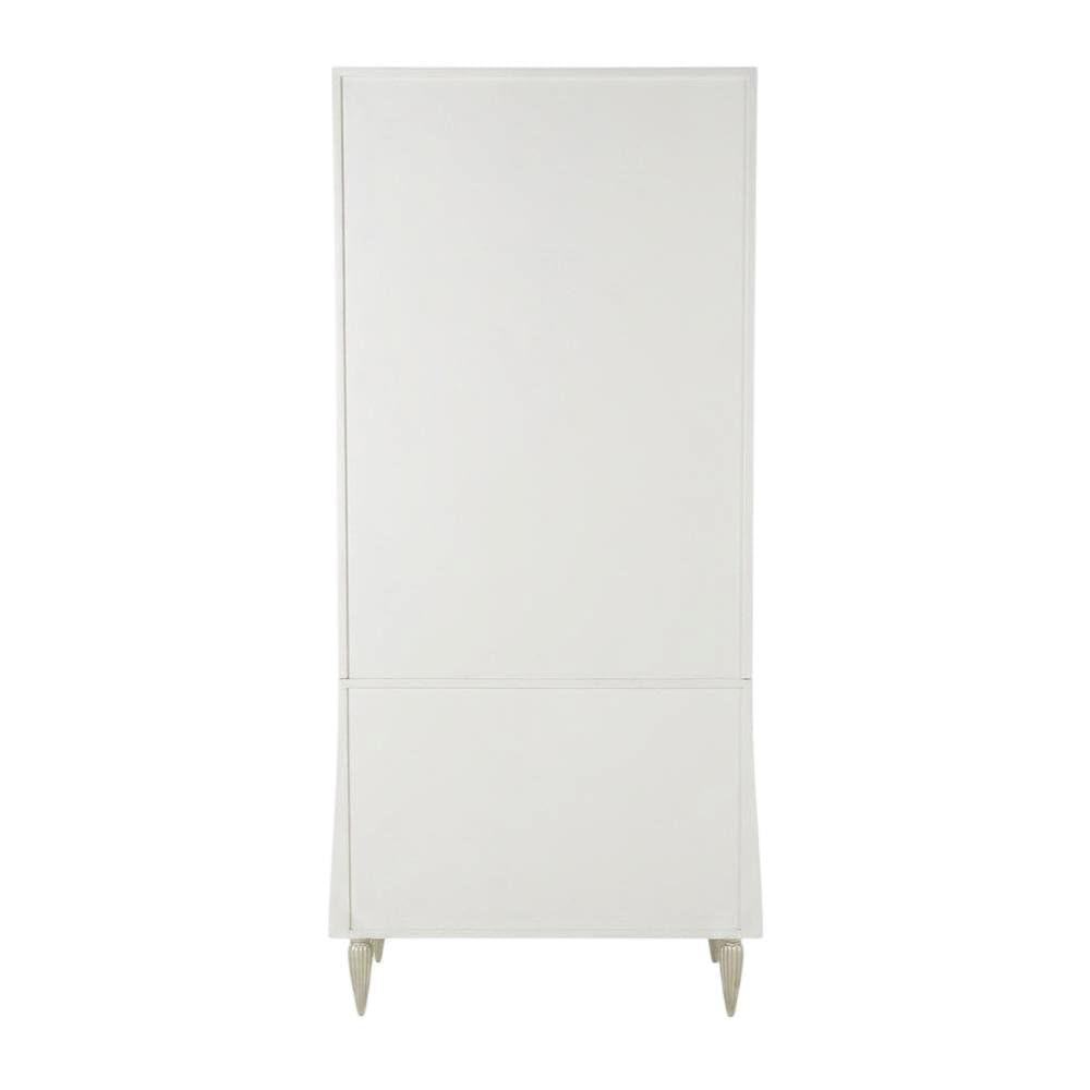 Display Cabinet Creamy Pearl with Glass Doors by Bison office – Solid; Manufactured Wood, Beige