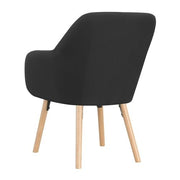 Convenience Concepts Black Linen / Chair / 25.25"L x 26.75"W x 33.5"H Chairs